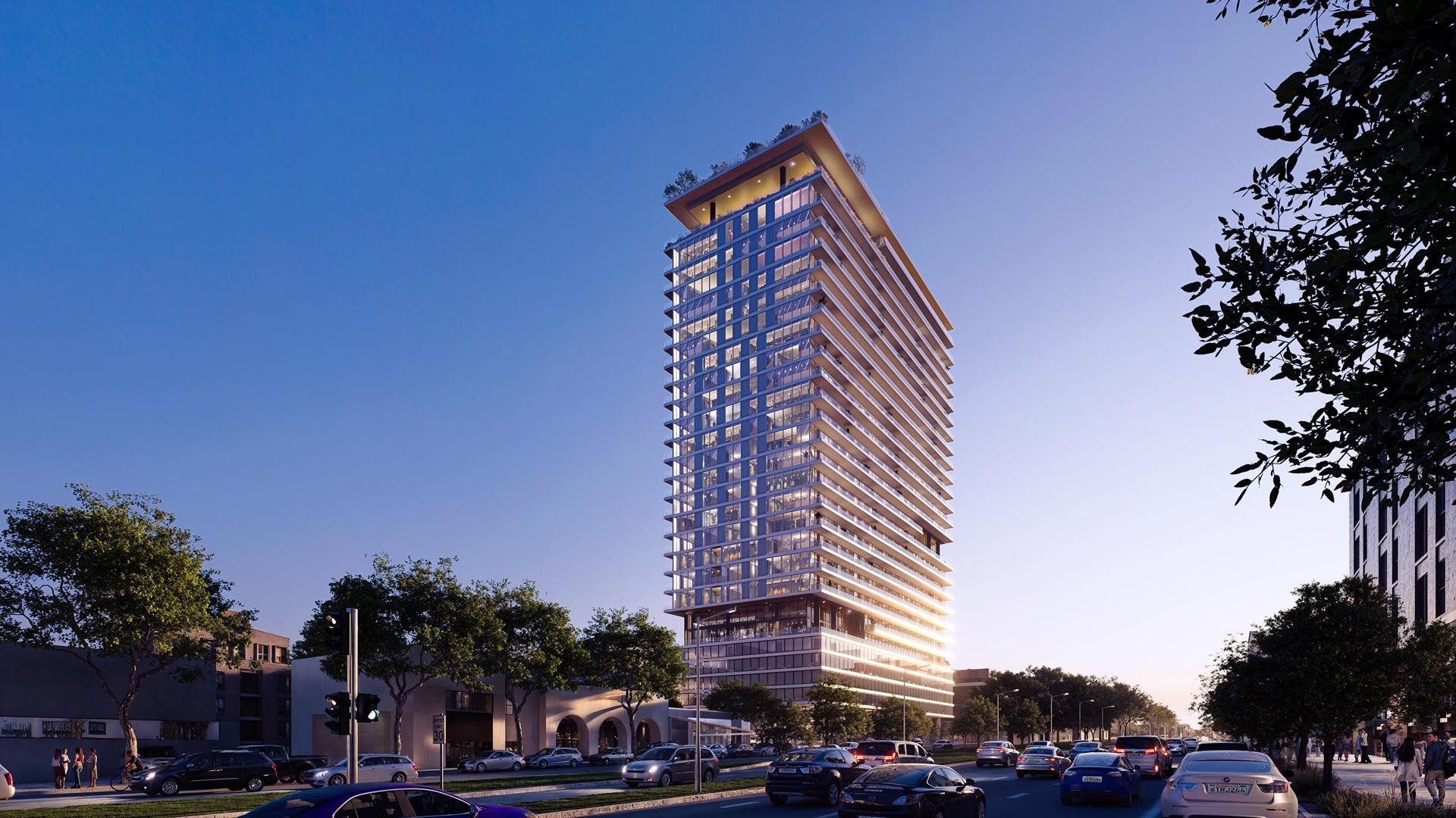 美ルート（ビルート） Revised plan emerges for Beverly Hills high-rise at 8844 Burton